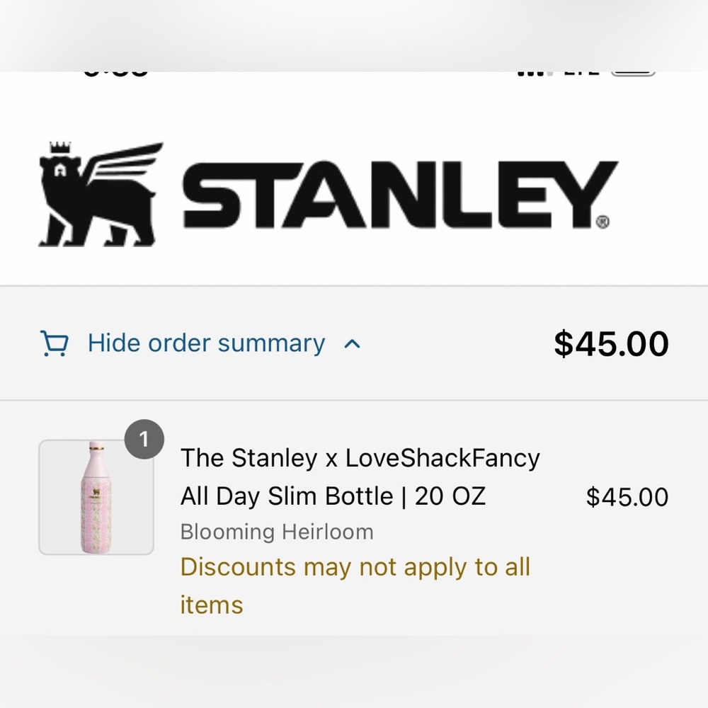 STANLEY love shack fancy All Day Slim Bottle ! - Picture 2 of 4